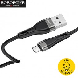 Кабель USB → USB micro, 1м, силикон, Borofone BX46