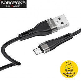 Кабель USB → USB micro, 1м, силикон, Borofone BX46