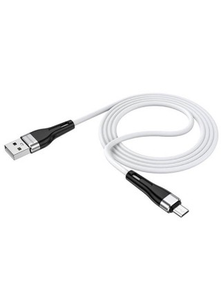 Кабель USB → USB micro, 1м, силикон, Borofone BX46