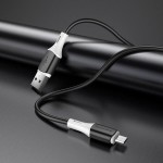 Кабель USB → USB micro, 1м, силикон, Borofone BX79
