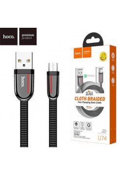 micro USB кабель Hoco U74 плоский