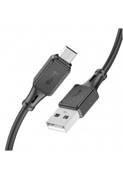 Кабель USB → USB micro, 1м, силикон, Hoco X101