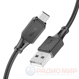 Кабель USB → USB micro, 1м, силикон, Hoco X101