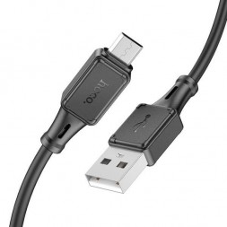 Кабель USB → USB micro, 1м, силикон, Hoco X101