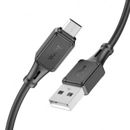 Кабель USB → USB micro, 1м, силикон, Hoco X101