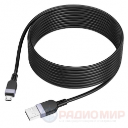 Кабель USB → USB micro, 2м | 3м, силикон, Hoco X109