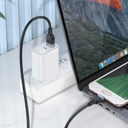 Кабель USB → USB micro, 1м | 2м | 3м, силикон, Hoco X109