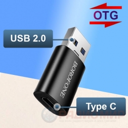 USB 2.0 → Type-C OTG-переходник BV26B USB 2.0 → Type-C OTG-переходник BV26B