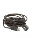 Кабель удлинитель USB 2.0 активный Cablexpert UAE-01-10M, AM/AF, 10м