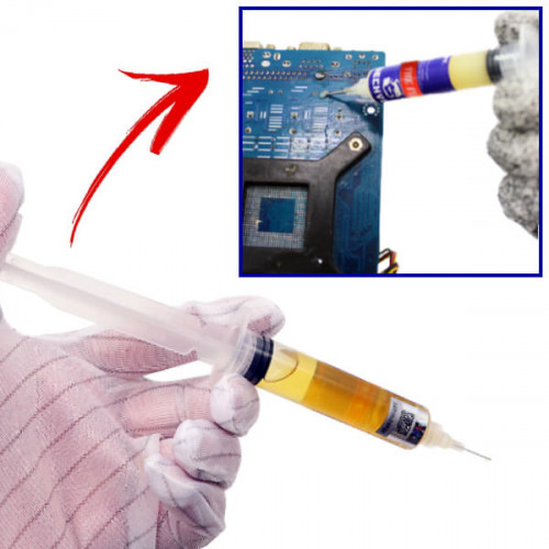 Флюс безотмывочный для пайки плат iPhone CPU, шприц, 10мл, Mechanic no 226