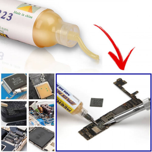 Флюс для пайки микросхем Mechanic UV-223, высокоактивный, 10мл