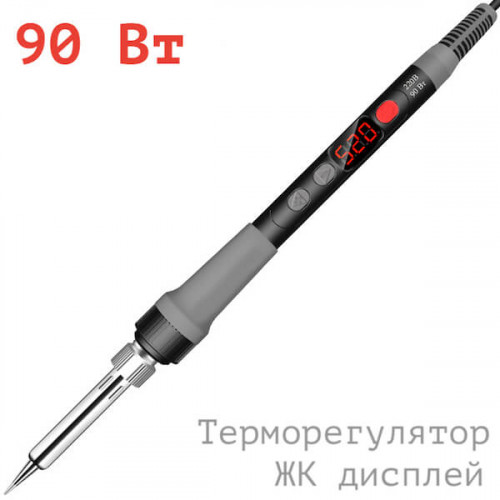 Паяльник 90 Вт с регулировкой температуры и ЖК-дисплеем Помощник PM-INP35