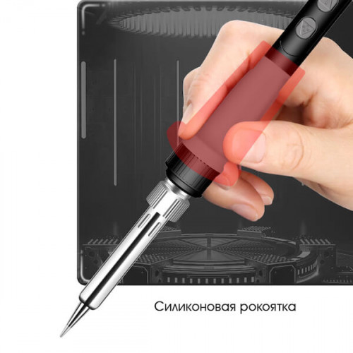 Паяльник 90 Вт с регулировкой температуры и ЖК-дисплеем Помощник PM-INP35