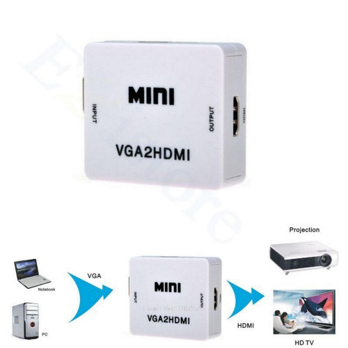 Переходник VGA → HDMI (активный, USB питание)